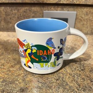 Idaho Themed Ceramic Mug with Colorful Design